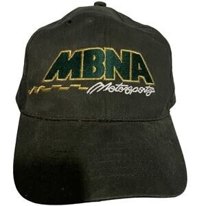 Vintage 1990s MBNA Motorsports NASCAR Strapback Hat